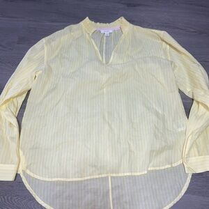 Yellow Striped Women's Blouse
